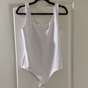Express White scoop neck Bodysuit